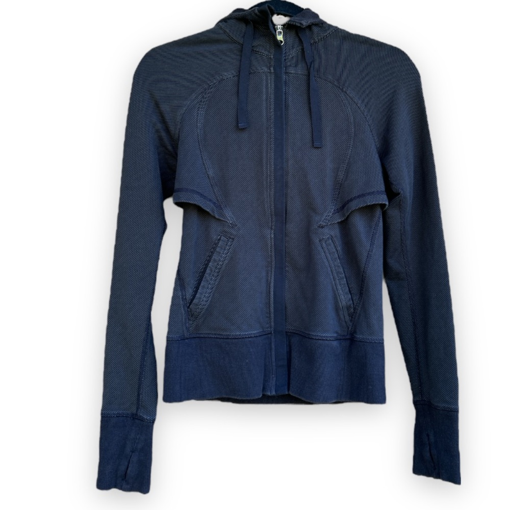Lululemon | After Asana Hoodie Telemark Print Black- Size 4 - Picture 2 of 12